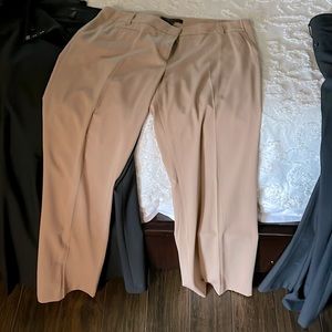 BCBG camel color slacks L